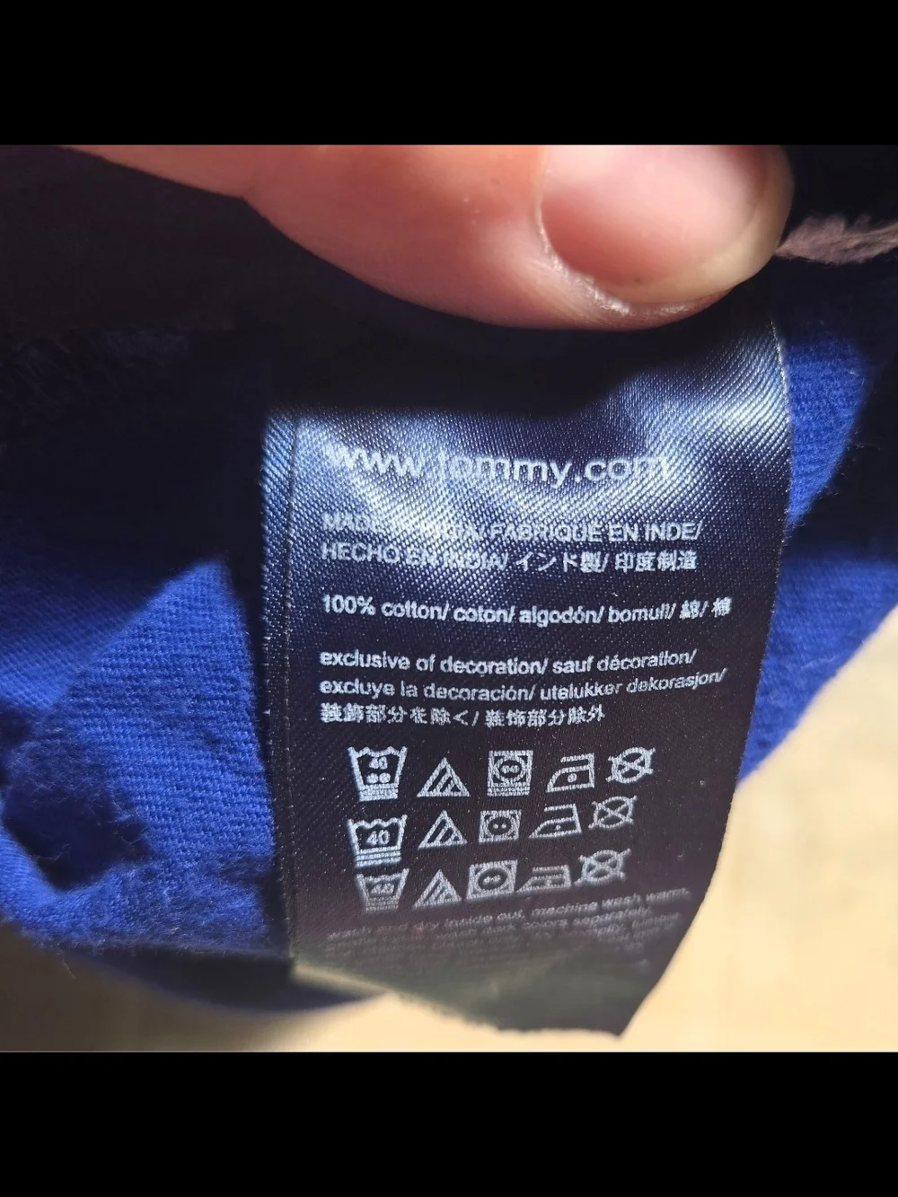 Tommy Hilfiger Kids Graphic Blue Tee Shirt-Size M 8/10  EUC